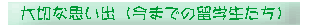 大切な思い出（今までの留学生たち）